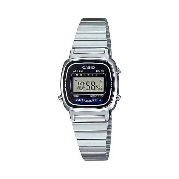 CASIO Vintage Digital Watch for Women - LA670WA-1DF